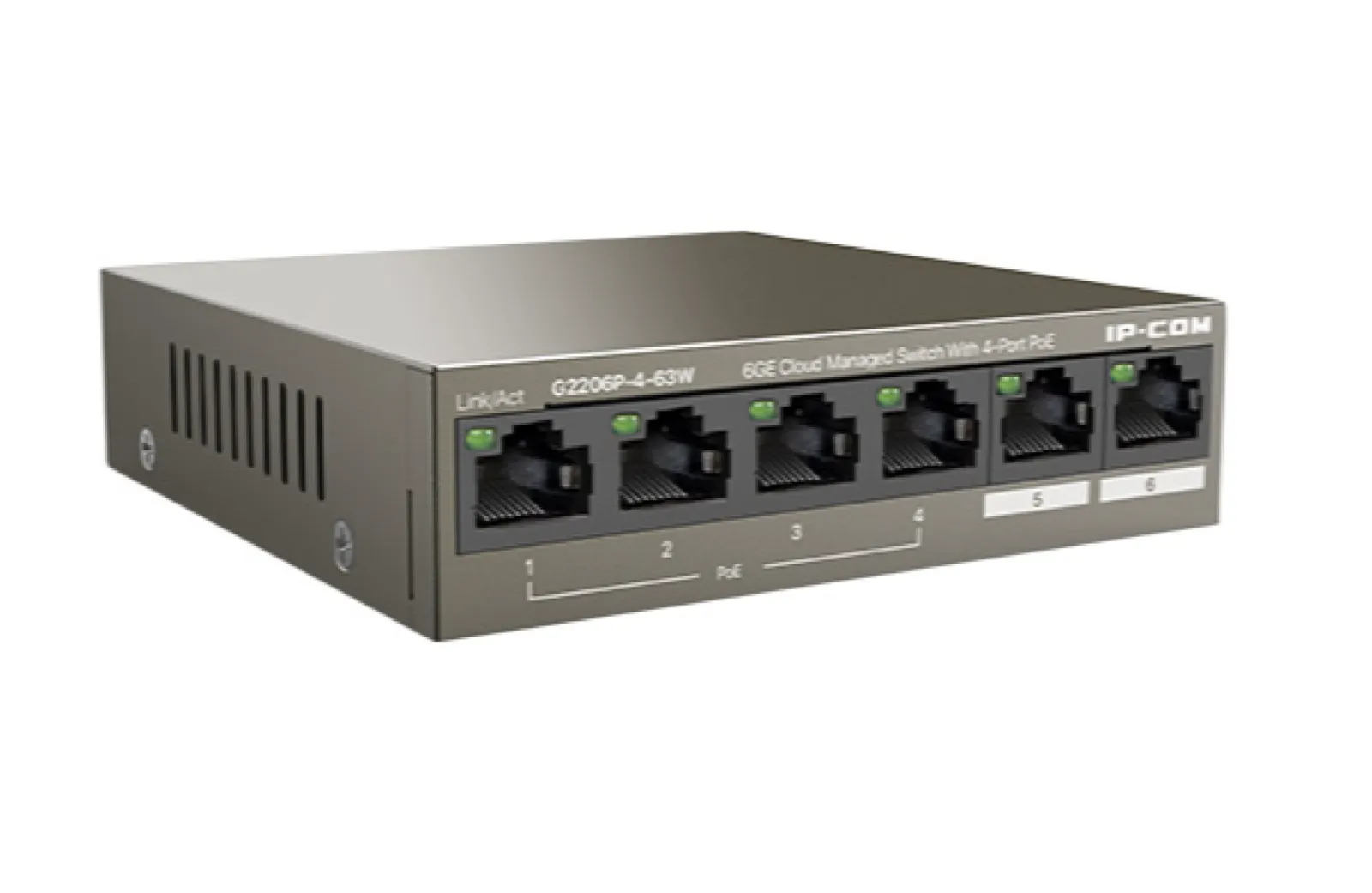 2 x Uplink + 4 Port Poe Ethernet Switch 63 Watt (POE SWITCH)