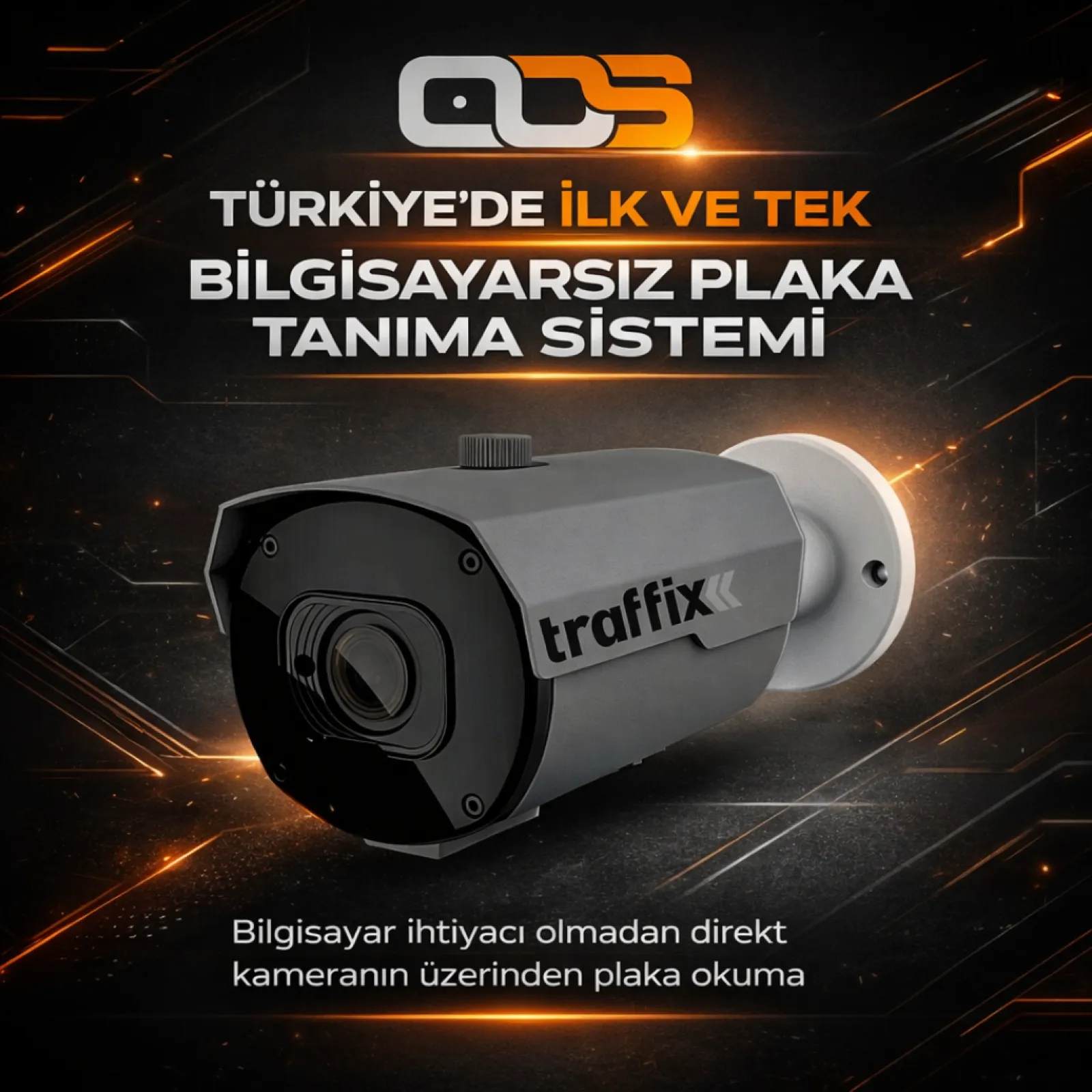 AOS TR-1665 PLAKA TANIMA SİSTEMİ (YAPAY ZEKA DESTEKLİ KAMERA)